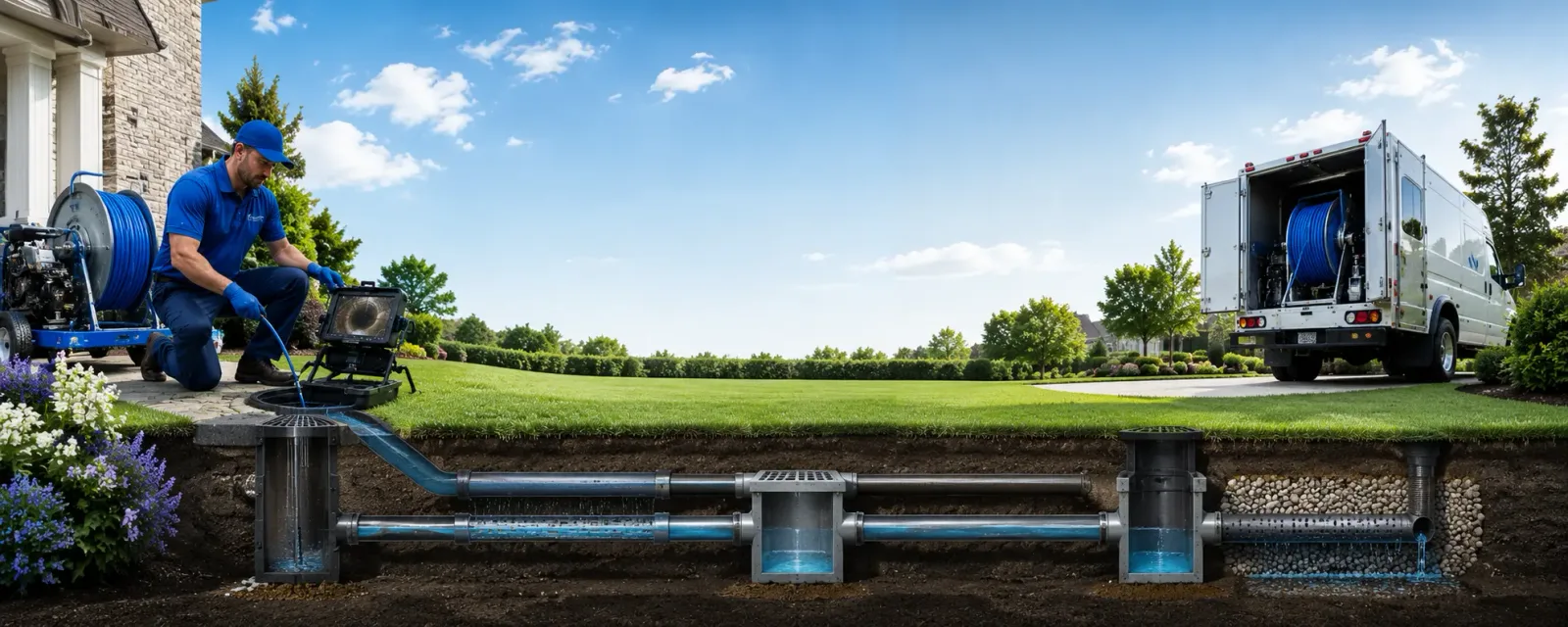 Outdoor drain cleaning information for Larrabee, IA